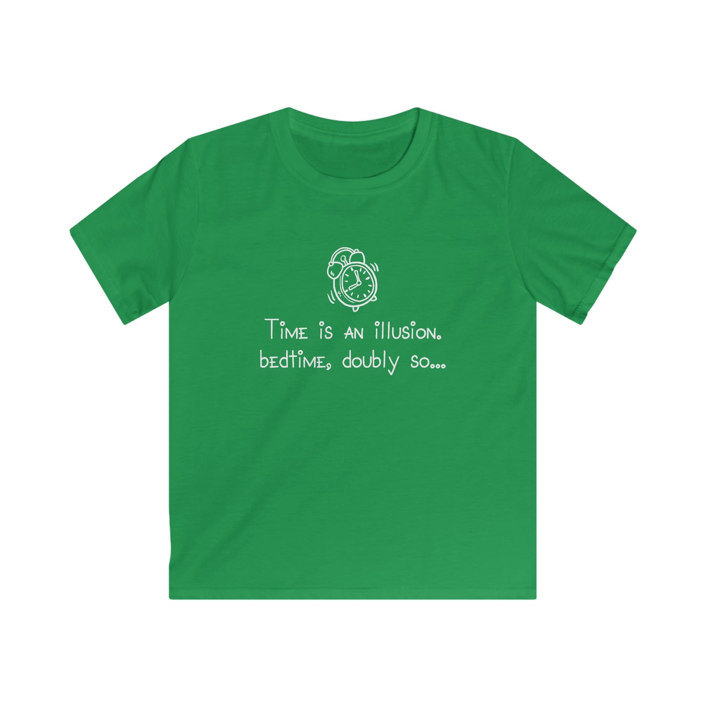 KIDS Time is an illusion - Bedtime, doubly so - Kids Softstyle Tee