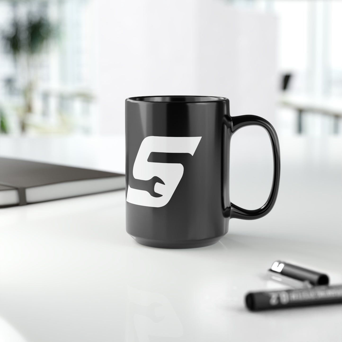 SNAP-ON Mechanics mug (funny) Black Mug, 15oz