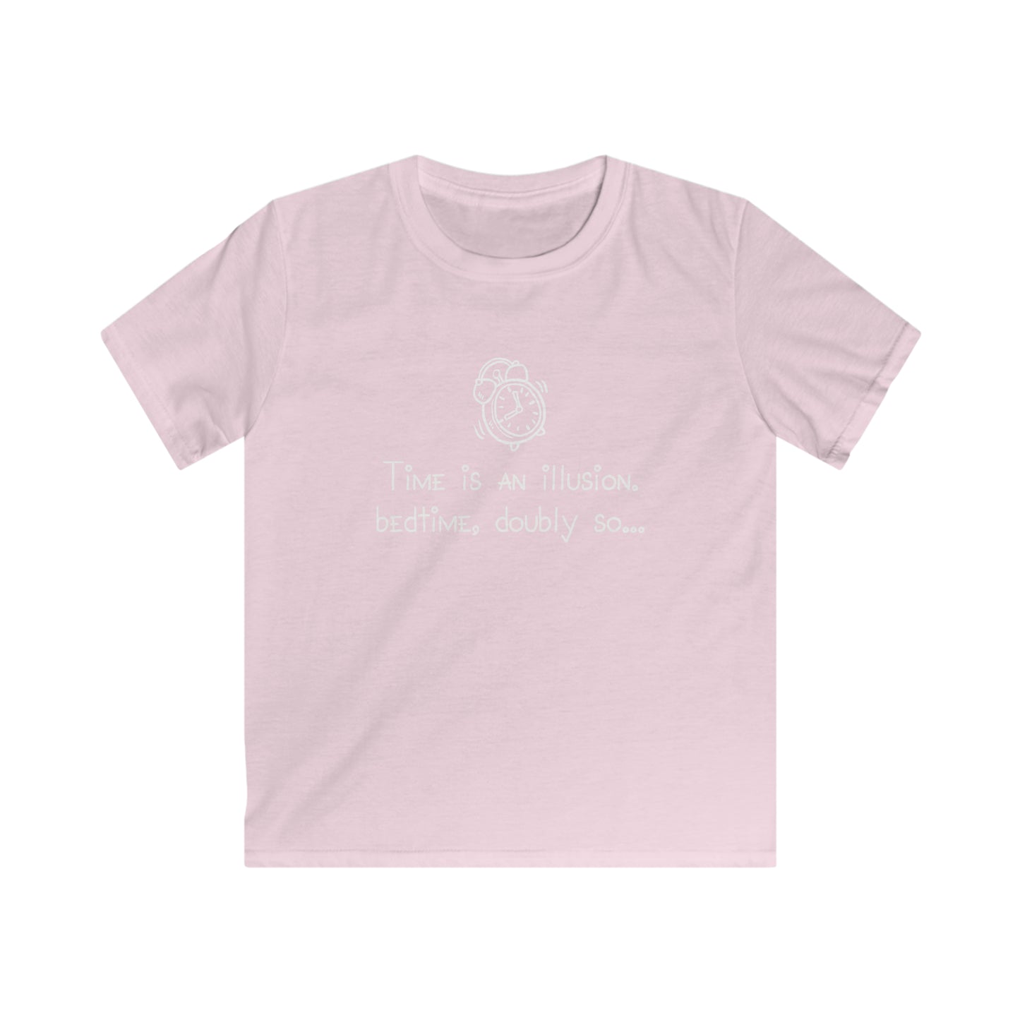 KIDS Time is an illusion - Bedtime, doubly so - Kids Softstyle Tee