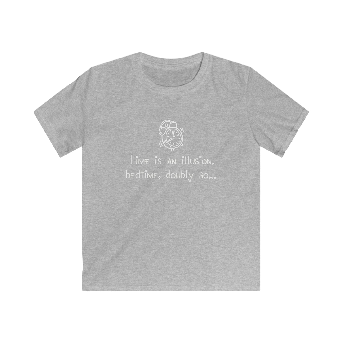 KIDS Time is an illusion - Bedtime, doubly so - Kids Softstyle Tee