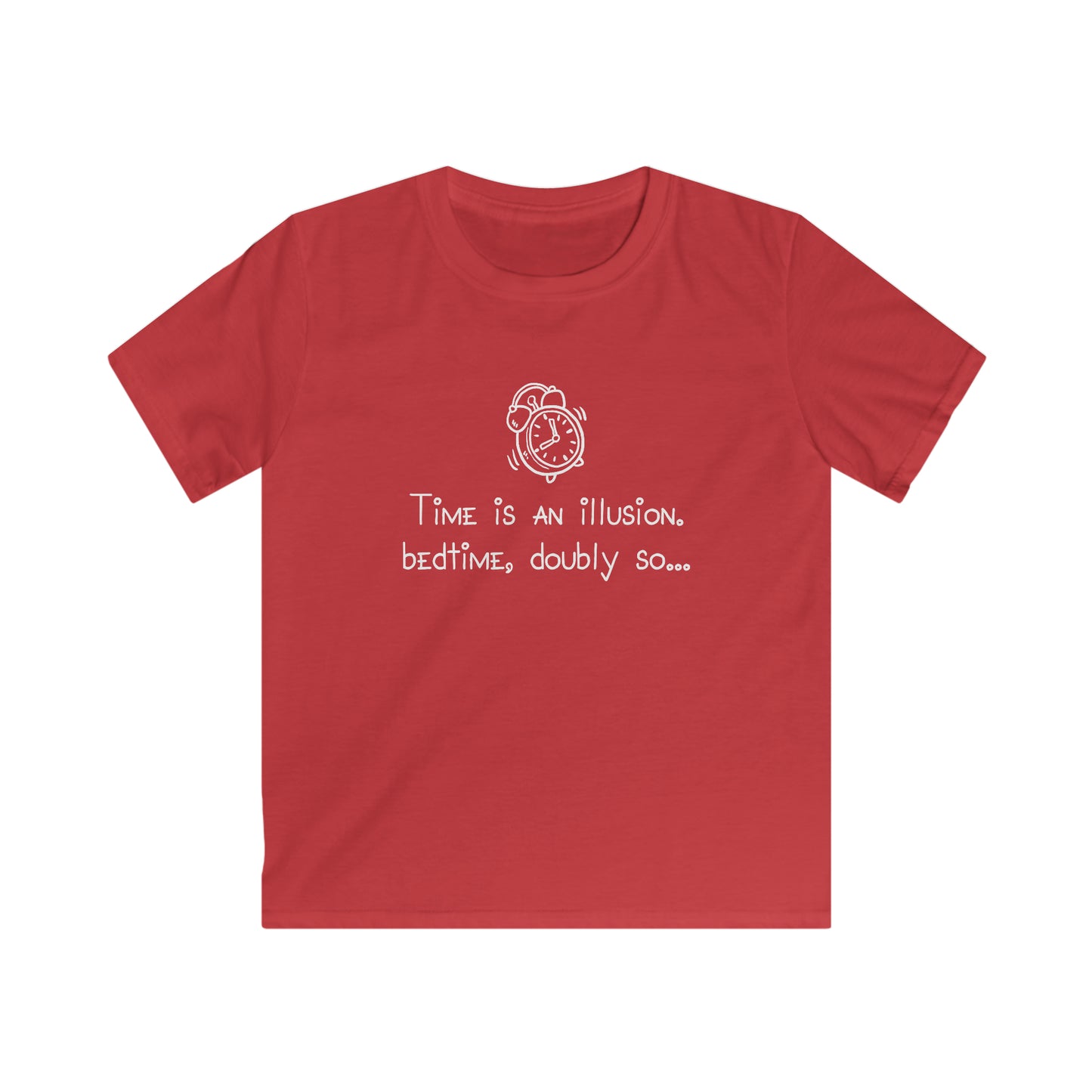 KIDS Time is an illusion - Bedtime, doubly so - Kids Softstyle Tee