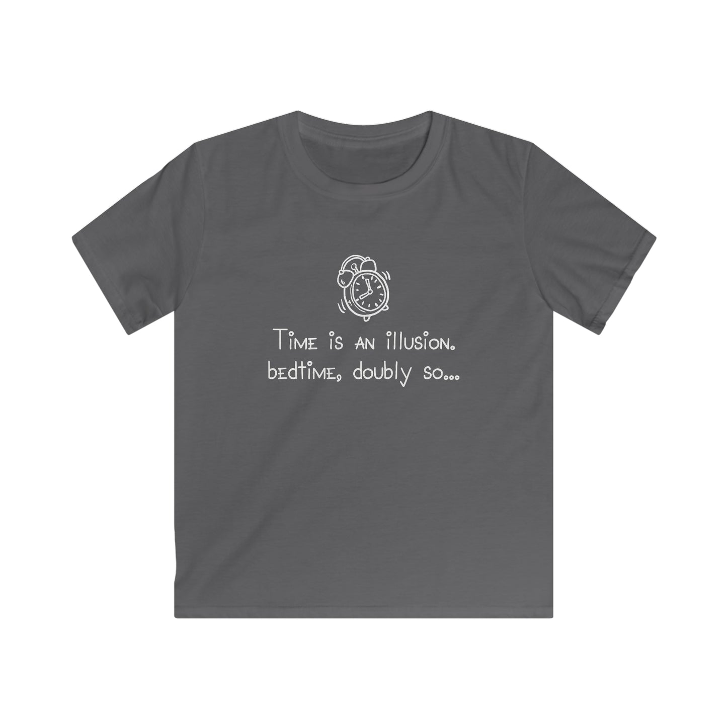 KIDS Time is an illusion - Bedtime, doubly so - Kids Softstyle Tee
