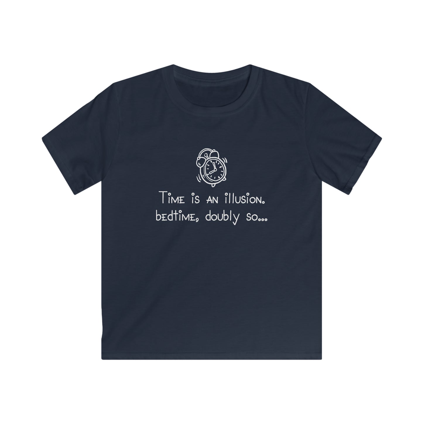 KIDS Time is an illusion - Bedtime, doubly so - Kids Softstyle Tee