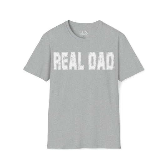 REAL DAD - Promoting Fair Child Custody and help put an end to family court secrecy in the UK - Unisex Softstyle T-Shirt