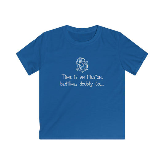 KIDS Time is an illusion - Bedtime, doubly so - Kids Softstyle Tee