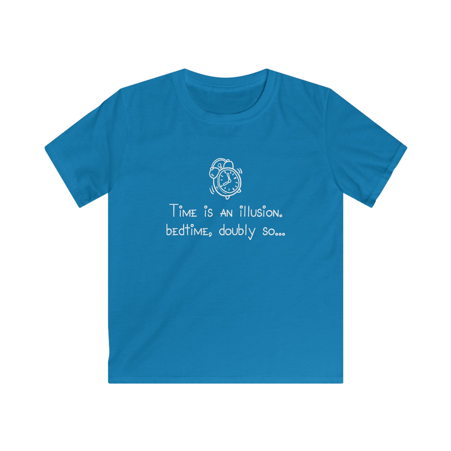 KIDS Time is an illusion - Bedtime, doubly so - Kids Softstyle Tee