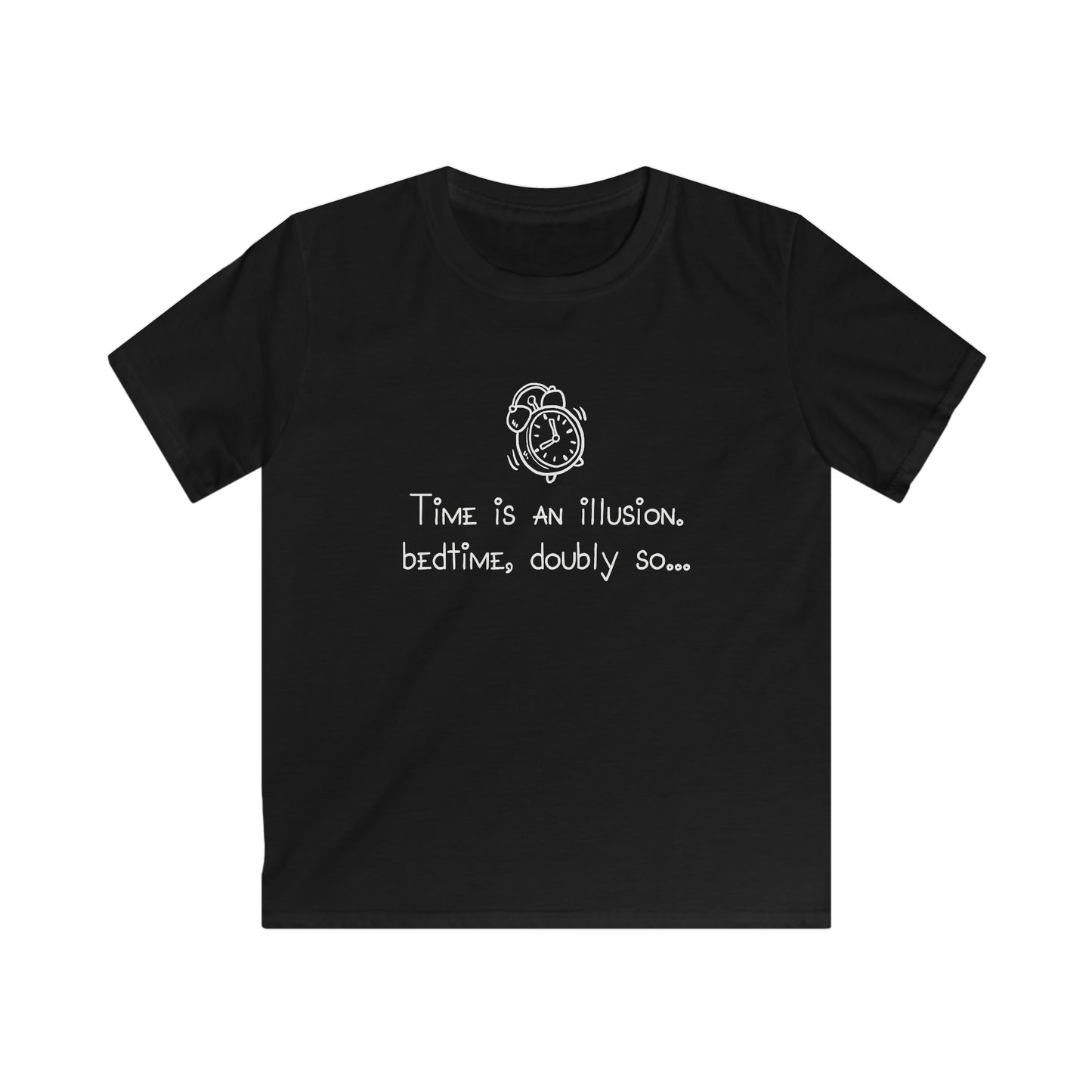 KIDS Time is an illusion - Bedtime, doubly so - Kids Softstyle Tee