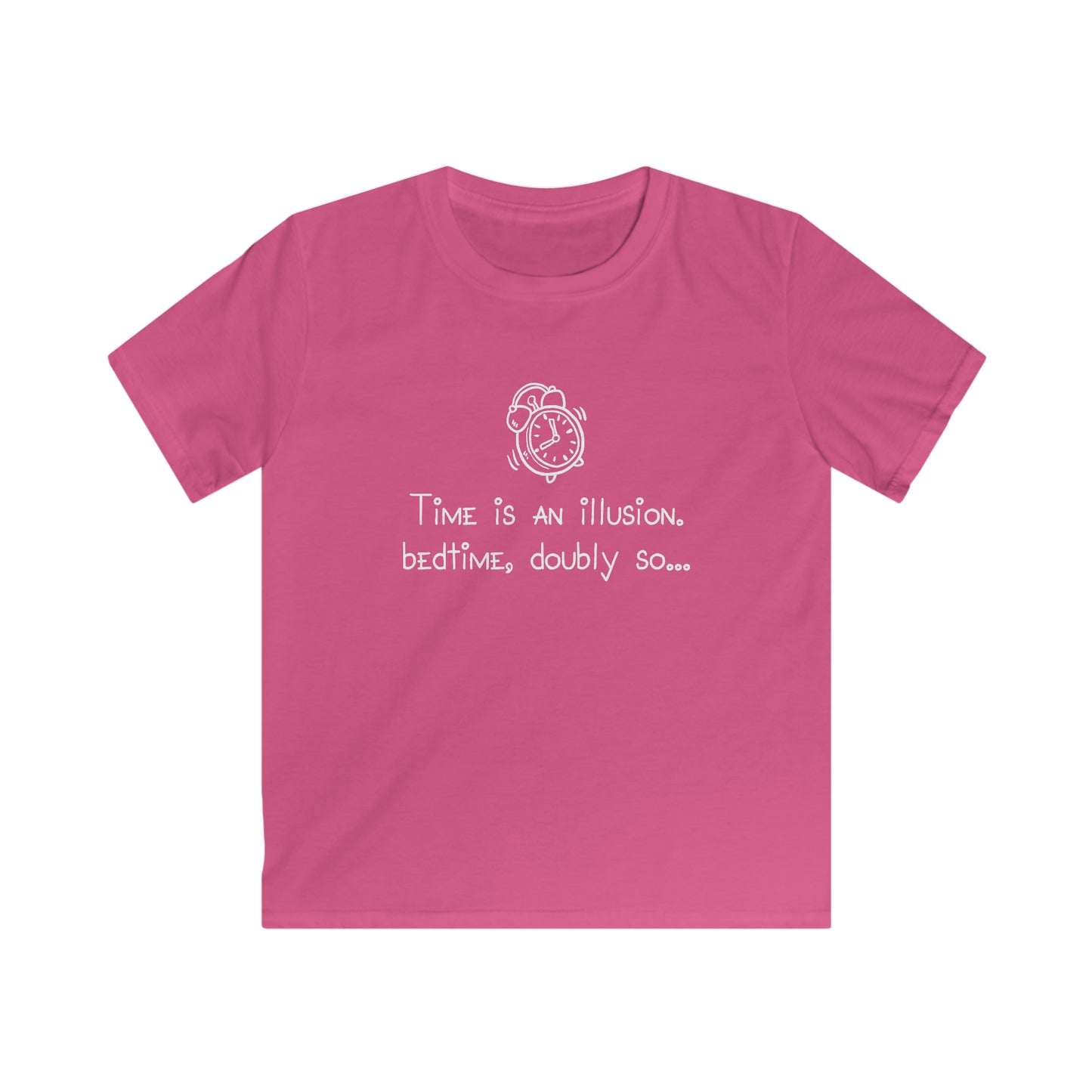 KIDS Time is an illusion - Bedtime, doubly so - Kids Softstyle Tee